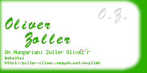 oliver zoller business card